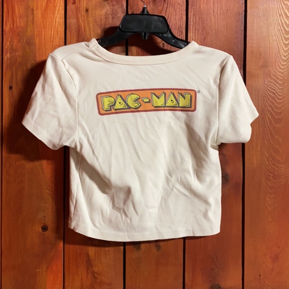 Yellow Cropped Pacman Shirt 